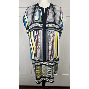 Diane von Furstenberg Joanna Silk Blend Dress Size 8 Glass Scarf Print Luxury